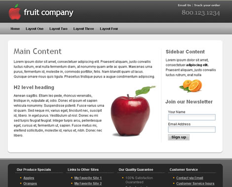 Fruit Company Template